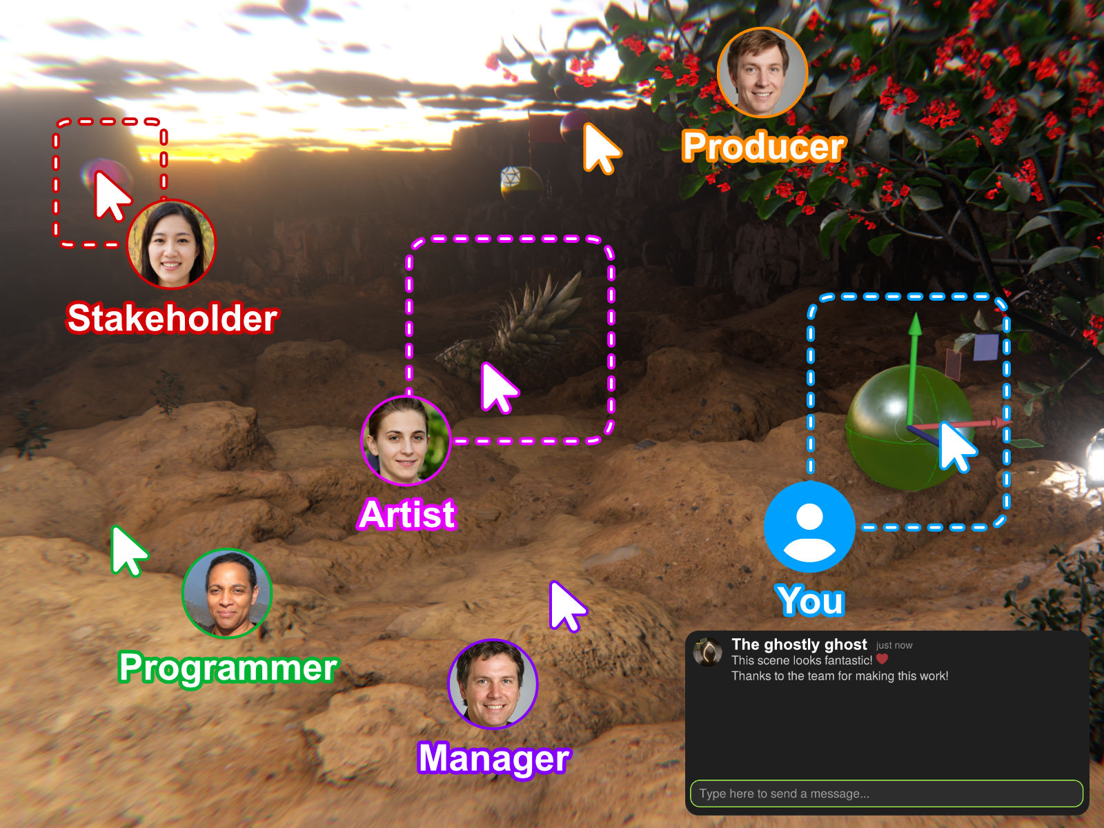 Realtime collaboration in RSX Engine